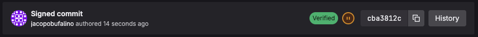 Signed commit